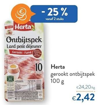 OKay Herta gerookt ontbijtspek aanbieding