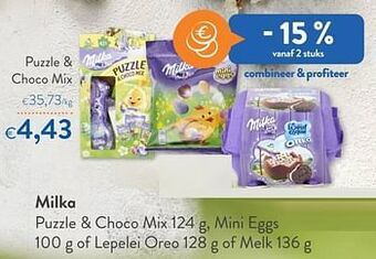 OKay Milka puzzle + choco mix aanbieding