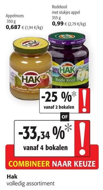 Colruyt Hak volledig assortiment aanbieding