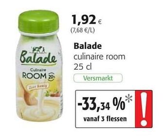 Colruyt Balade culinaire room aanbieding