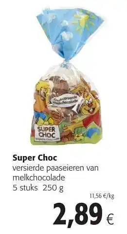 Super choc paaseieren van melkchocolade