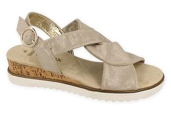 Berca Shoes Sprox Sandaal Dames Soft Touch Vegan - Beige aanbieding