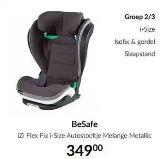 Besafe izi flex fix i-size autostoeltje melange metallic