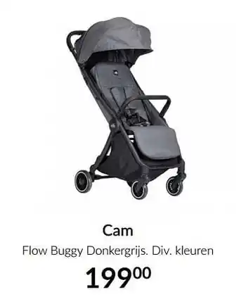 Cam flow buggy donkergrijs