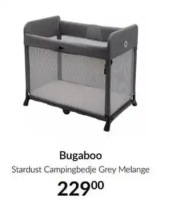 BabyPark Bugaboo stardust campingbedje grey melange aanbieding