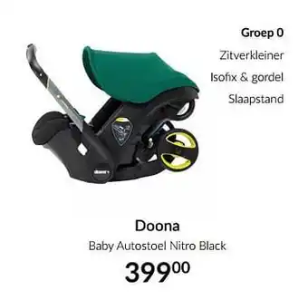 Doona baby autostoel nitro black