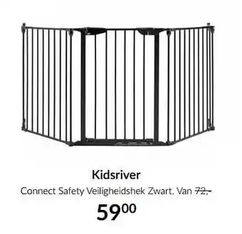 BabyPark Kidsriver connect safety veiligheidshek zwart aanbieding