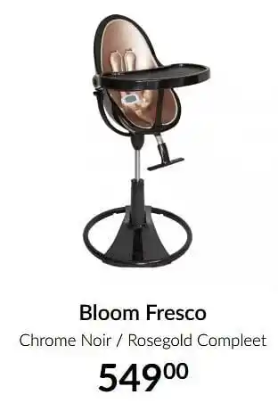 Bloom fresco chrome noir - rosegold compleet