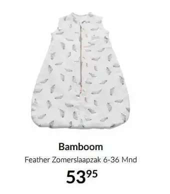 Bamboom feather zomerslaapzak