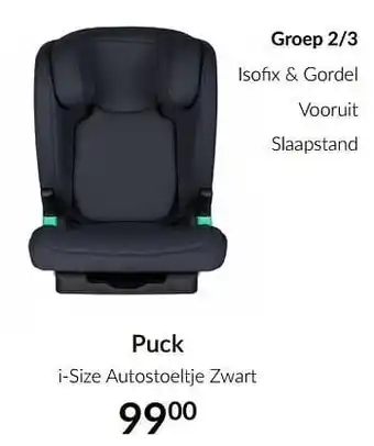 Puck i-size autostoeltje zwart