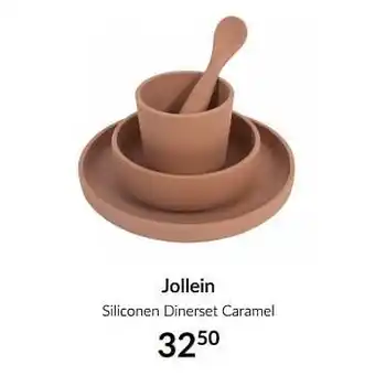 Jollein siliconen dinerset caramel