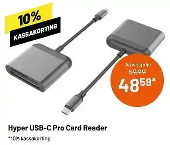 Kamera Express Hyper usb-c pro card reader aanbieding