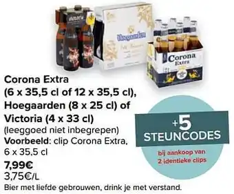 Carrefour Market Clip corona extra aanbieding