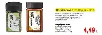 Colruyt Dagelijkse kost saladekruiden, kipkruiden of gehaktkruiden aanbieding