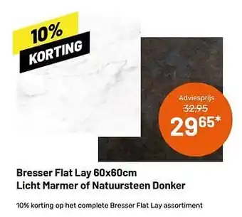 Bresser flat lay licht marmer of natuursteen donker