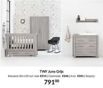 BabyPark Twf juno grijs aanbieding
