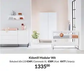 BabyPark Kidsmill modular wit aanbieding