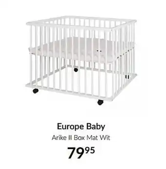 BabyPark Europe baby arike ii box mat wit aanbieding