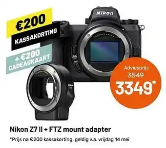 Nikon z7 ii + ftz mount adapter