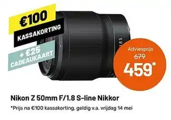 Nikon z 50mm f-1.8 s-line nikkor