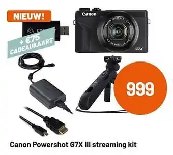Kamera Express Canon powershot g7x iii streaming kit aanbieding