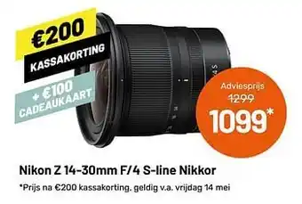 Nikon z 14-30mm f-4 s-line nikkor
