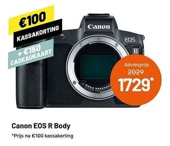 Kamera Express Canon eos r body aanbieding
