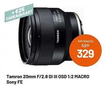 Tamron 20mm f-2.8 di iii osd 1:2 macro sony fe