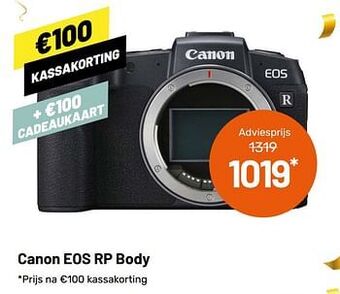 Kamera Express Canon eos rp body aanbieding