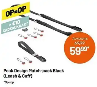 Kamera Express Peak design match-pack black leash + cuff aanbieding