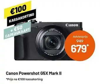 Canon powershot g5x mark ii