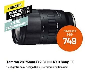 Tamron 28-75mm f-2.8 di iii rxd sony fe