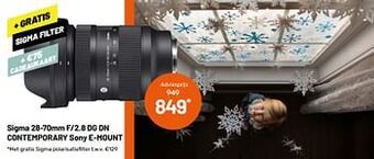 Kamera Express Sigma 28-70mm f-2.8 dg dn contemporary sony e-mount aanbieding