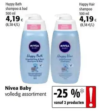 Colruyt Nivea baby volledig assortiment aanbieding