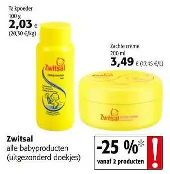 Zwitsal alle babyproducten