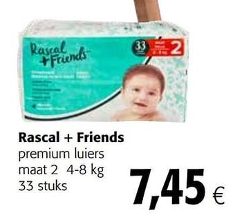 Colruyt Rascal + friends premium luiers maat 2 aanbieding