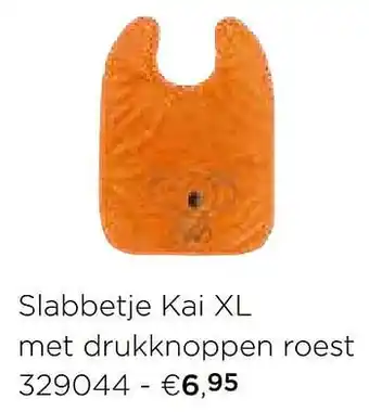 Colruyt Slabbetje kai xl met drukknoppen roest aanbieding