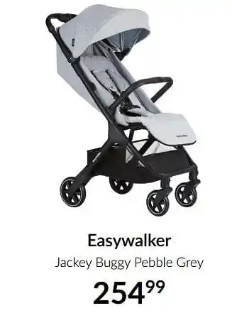 BabyPark Easywalker jackey buggy pebble grey aanbieding