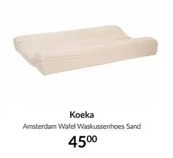 Koeka amsterdam wafel waskussenhoes sand