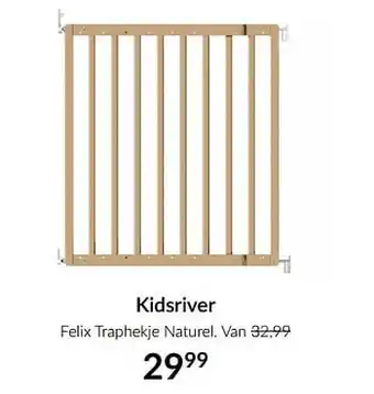 BabyPark Kidsriver felix traphekje naturel aanbieding