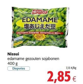 Colruyt Nissui edamame gezouten sojabonen aanbieding