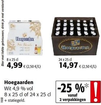 Colruyt Hoegaarden wit aanbieding