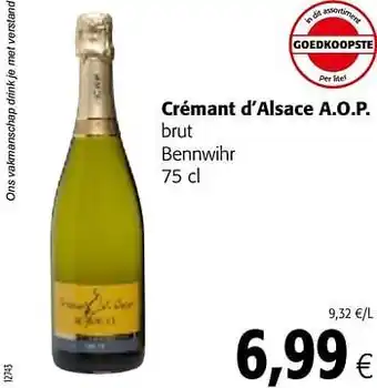 Crémant d`alsace a.o.p. brut bennwihr