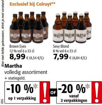 Colruyt Martha volledig assortiment aanbieding