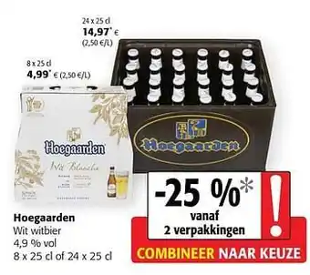 Colruyt Hoegaarden wit witbier aanbieding