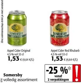 Somersby volledig assortiment