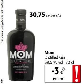 Mom distilled gin