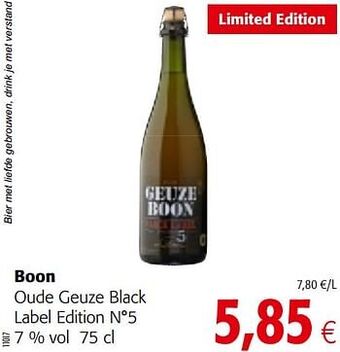 Boon oude geuze black label edition n°5