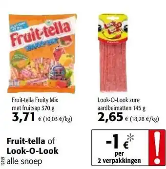 Colruyt Fruit-tella fruity mix met fruitsap aanbieding