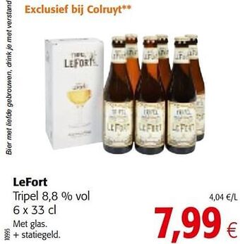 Colruyt Lefort tripel aanbieding